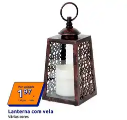 Action Lanterna com vela Várias cores promoção