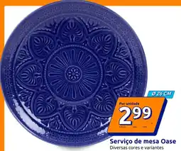 Action Serviço de mesa Oase 26cm promoção