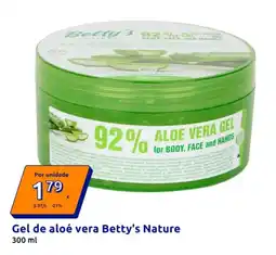 Action Gel de aloé vera Betty's Nature promoção