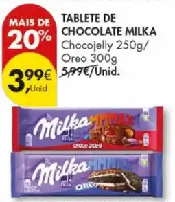 Pingo Doce Tablete de chocolate milka promoção