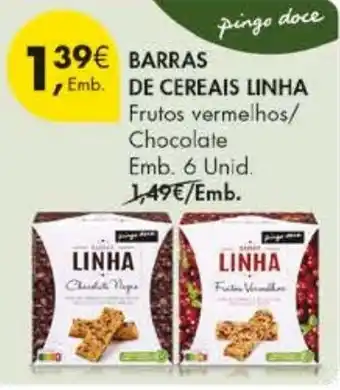 Pingo Doce Barras de cereais linha promoção