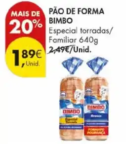 Pingo Doce Pão de forma bimbo promoção