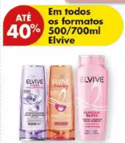 Pingo Doce Em todos os formatos 500/700ml Elvive promoção