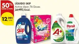 Pingo Doce Líquido skip active clean 76 doses promoção