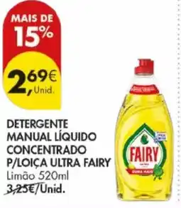 Pingo Doce Detergente manual líquido concentrado p/loiça ultra fairy limão promoção