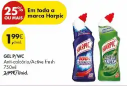 Pingo Doce Gel p/wc anti-calcário/active fresh promoção
