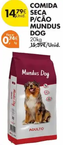 Pingo Doce Comida seca p/cão mundus dog promoção