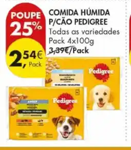 Pingo Doce Comida humida p/cão pedigree promoção