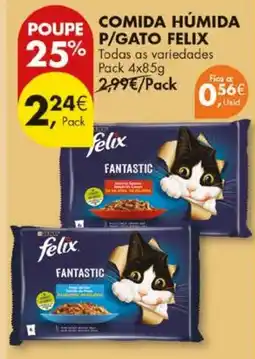 Pingo Doce Comida húmida p/gato felix promoção
