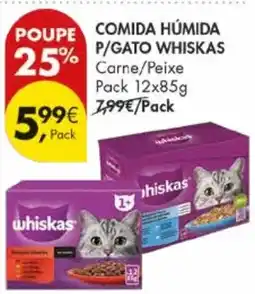 Pingo Doce Comida húmida p/gato whiskas promoção