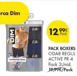 Pingo Doce Pack boxers ODA8 REGUL ACTIVE PR 4 promoção