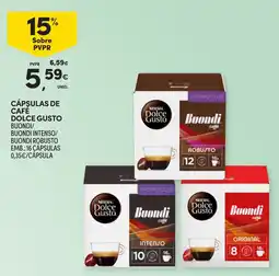 Continente Cápsulas de cafe dolce gusto promoção