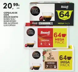 Continente Cápsulas de cafe dolce gusto promoção