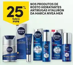 Continente Nos produtos de rosto hidratantes antirugas hyaluron da marca nivea men promoção