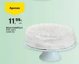 Continente Bolo chantilly promoção