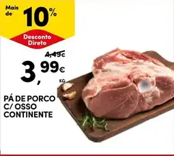 Continente Pá de porco c/osso continente promoção