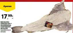 Continente Bacalhau graudo de 19 da noruega continente seleçao salgado seco inteiro promoção