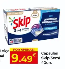 Miranda Supermercados Cápsulas Skip 3em1 40un. promoção