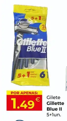 Miranda Supermercados Gilete Gillette Blue II 5+1un. promoção