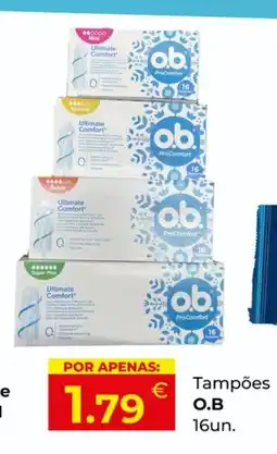 Miranda Supermercados Tampões O.B 16un. promoção