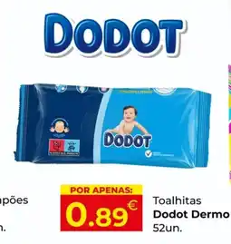 Miranda Supermercados Toalhitas Dodot Dermo 52un. promoção