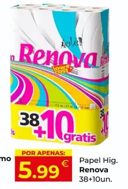 Miranda Supermercados Papel Hig. Renova 38+10un. promoção
