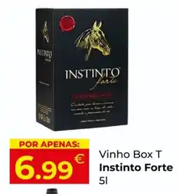 Miranda Supermercados Vinho Box T Instinto Forte promoção