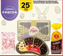 Continente Nas amêndoas da páscoa das marcas vieira, regina e ferbar promoção