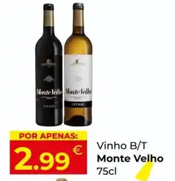 Miranda Supermercados Vinho B/T Monte Velho promoção