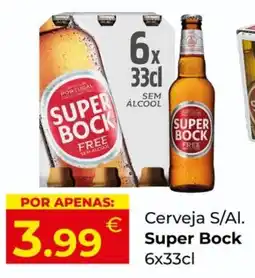 Miranda Supermercados Cerveja S/AI. Super Bock promoção