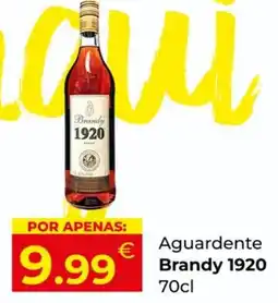 Miranda Supermercados Aguardente Brandy 1920 promoção