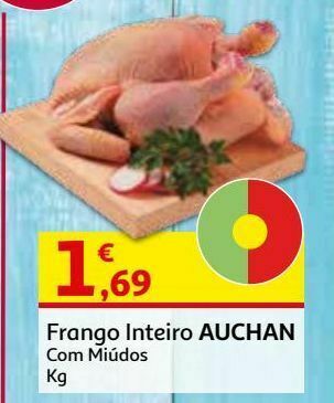 Frango inteiro auchan