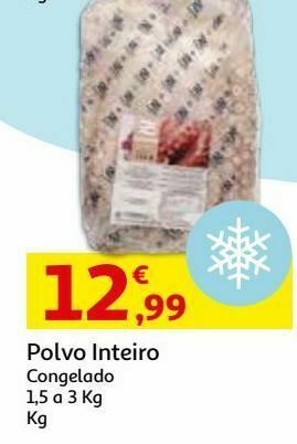 Polvo 1.5-3.0kg:congelado kg