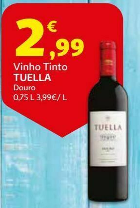 Vinho tinto tuella:douro 0.75 l
