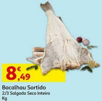Bacalhau sortido (2a3):inteiro kg