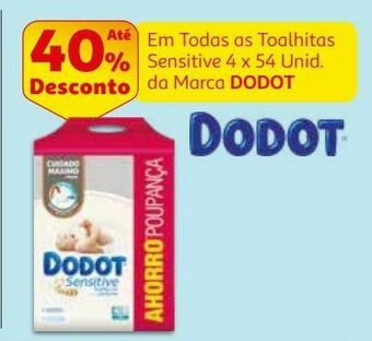 Toalhitas dodot:sensitive 4x54 un