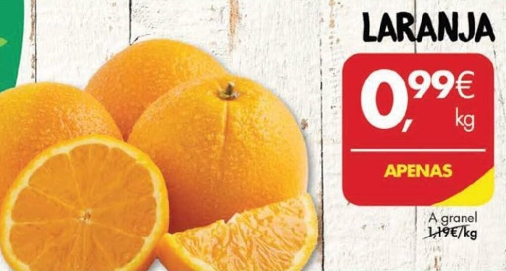 Pingo Doce Laranja promoção