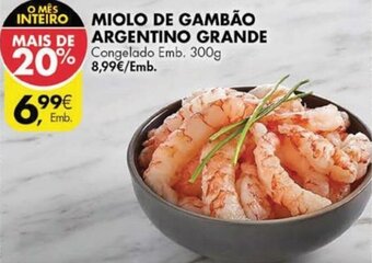Pingo Doce Miolo de Gambão Argentino Grande 300g promoção