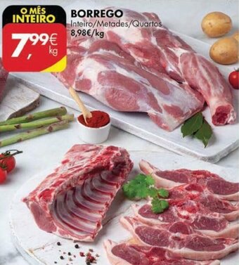 Pingo Doce Borrego Inteiro/Metadés/Quartos promoção