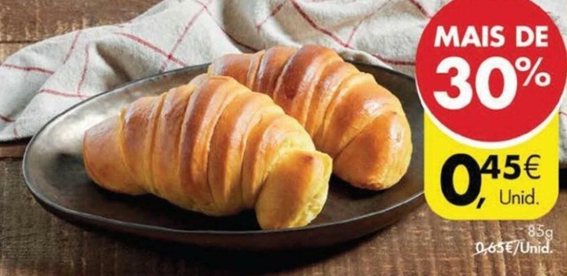 Pingo Doce Croissant Brioche 85g promoção