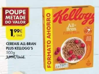 Pingo Doce Cereais All-Bran Plus Kellogg's 500g promoção