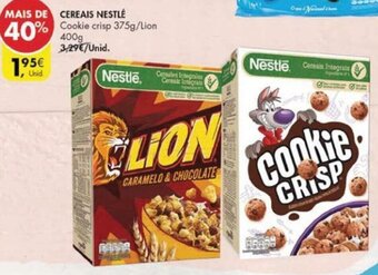 Cereais Nestlé Cookie Crisp 375g/Lion 400g