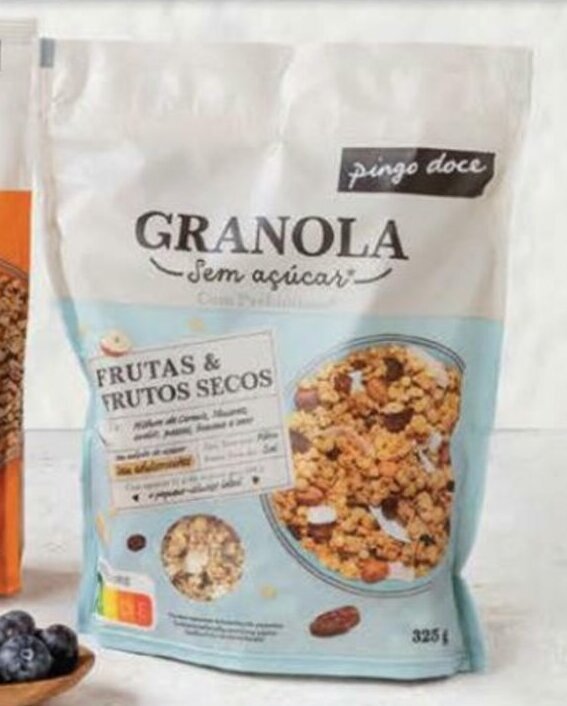 Pingo Doce Muesli Granola sem Açúcar 325g promoção