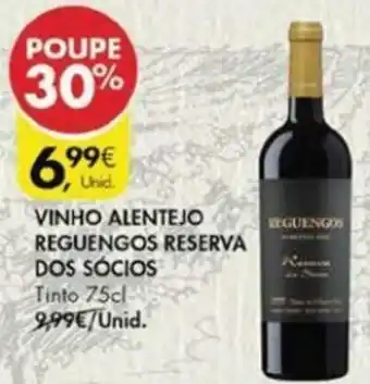 Pingo Doce Vinho Alentejo Reguengos Reserva Dos Sócios 75cl promoção