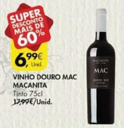 Pingo Doce Vinho Douro Mac Maçanita 75cl promoção