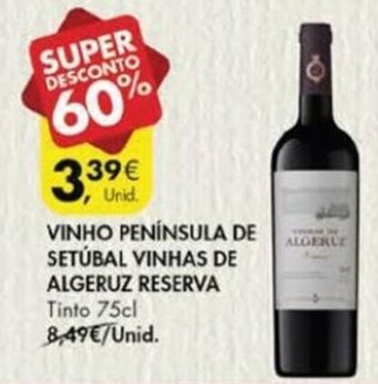 Pingo Doce Vinho Península de Setúbal Vinhas de Algeruz Reserva 75cl promoção