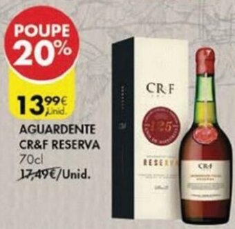 Aguardente CR&F Reserva 70cl