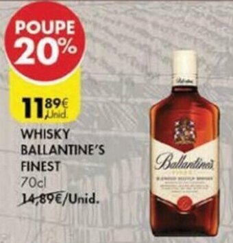 Pingo Doce Whisky Ballantine's Finest 70cl promoção