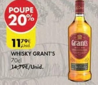 Pingo Doce Whisky Grant's 70cl promoção