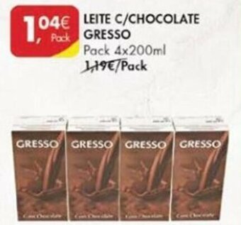 Leite c/Chocolate Gresso 4x200ml
